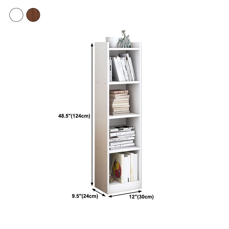 Closed Wooden Bookshelf Modern Home Living Room Corner Bookcase