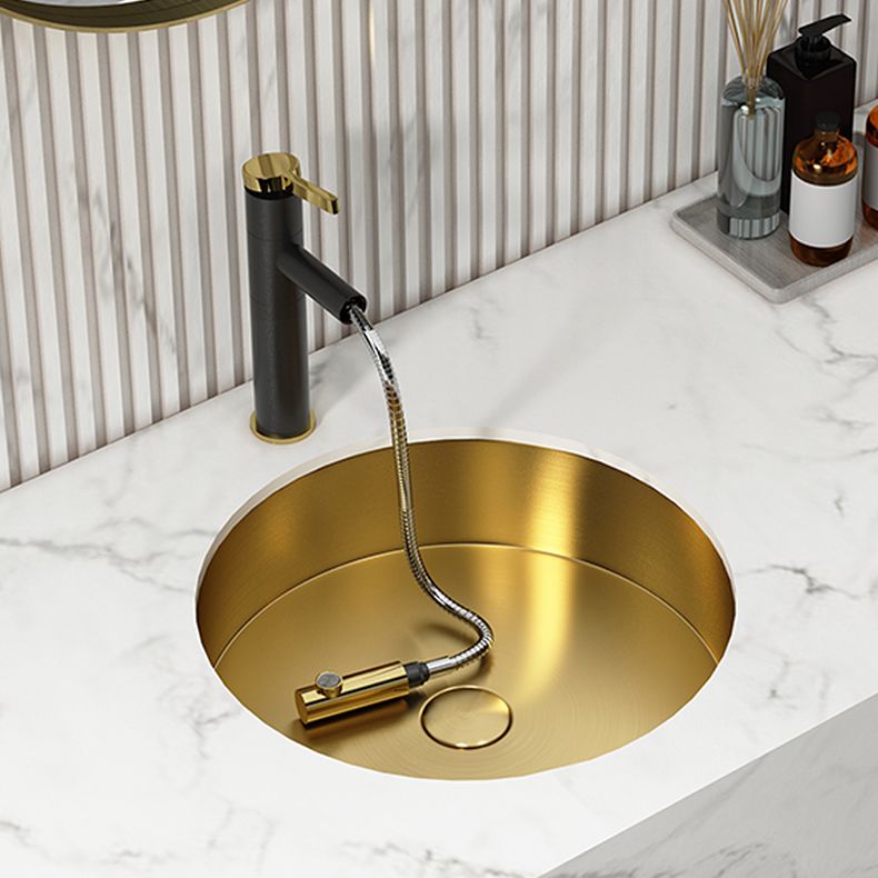 Round Bathroom Sink Modern Undermount Bathroom Sink with Faucet