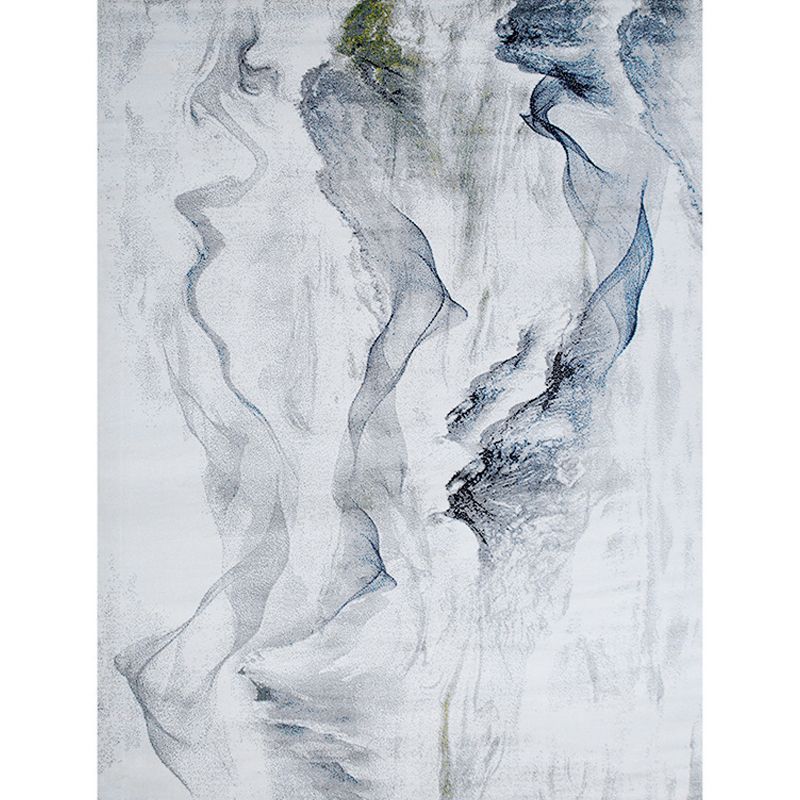 Grijs modern tapijten polyester abstract patroon tapijt niet-slip achterste tapijt voor woningdecoratie