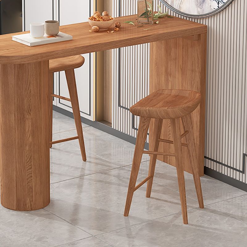 Modern Wood Bar Counter Table Freeform Bar Counter Table for Home Use