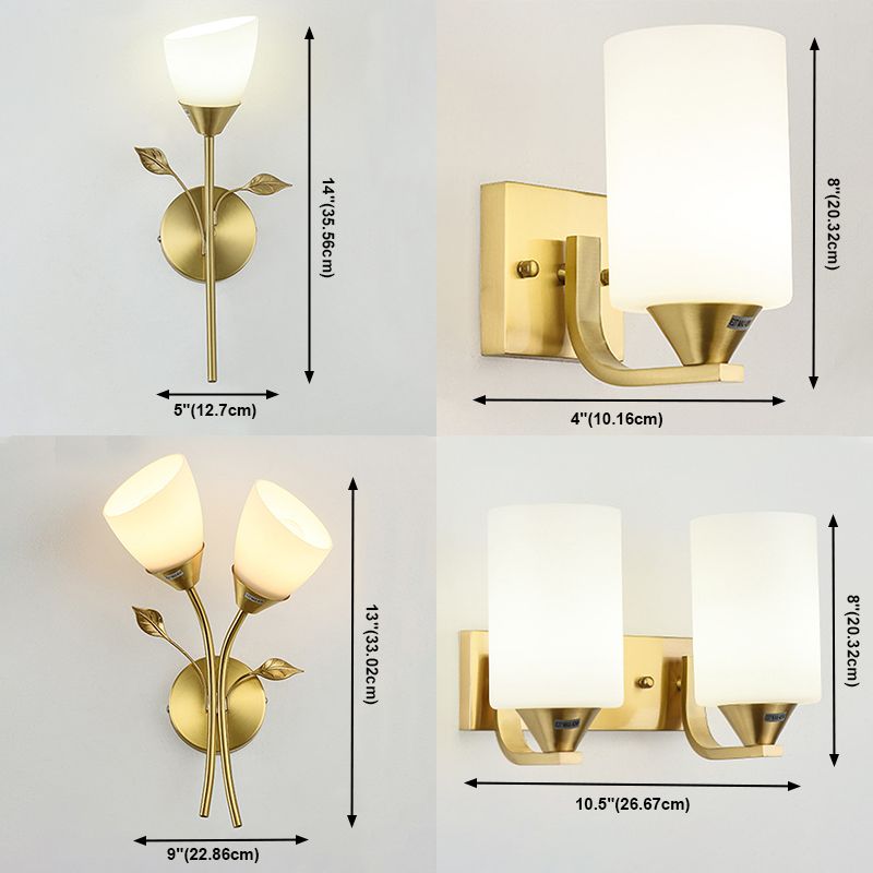 Geometrische mit Glas montierte Lampen zeitgenössischer Multi -Licht -Wandleuchte Leuchte