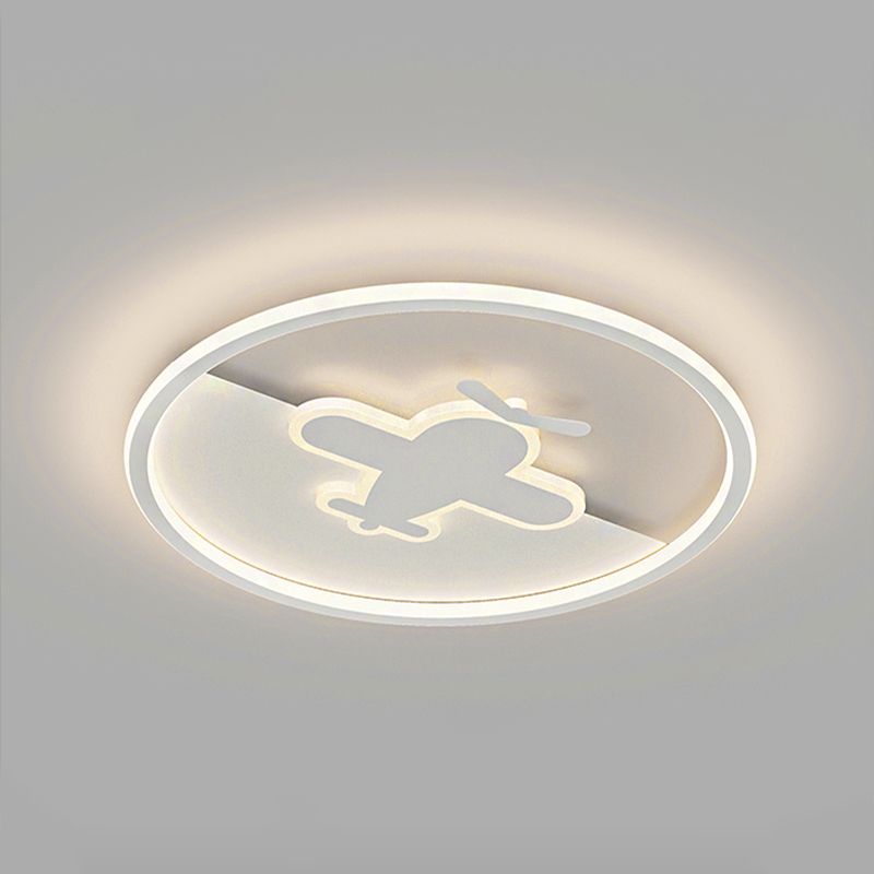 LED-plafondlamp van wit metaal, moderne stijl, inbouwlamp voor woonkamer