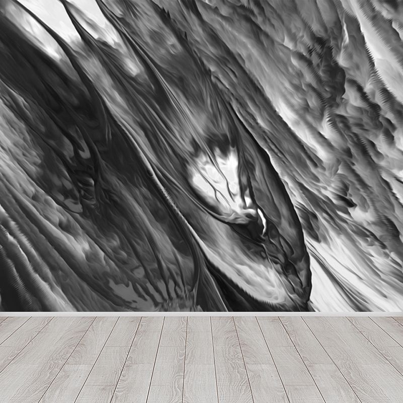 Contemporary Abstract Wallpaper Mural Multicolored Living Room Wall Art, Personalized Size