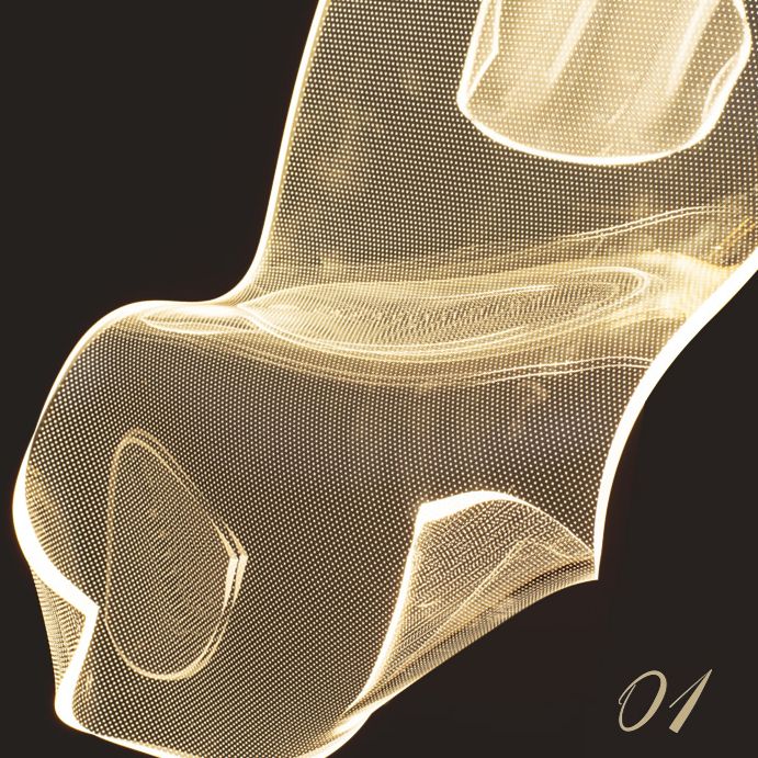 Papierhängendes Leuchten nordisch einfacher Acryldecke -Anhänger für Wohnzimmer