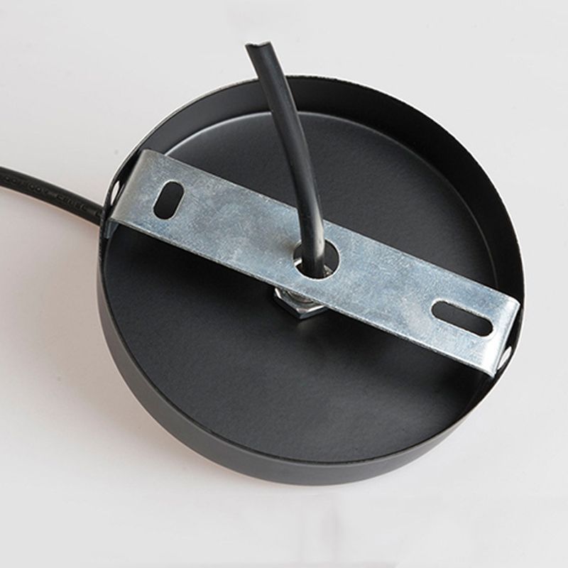 1-Light Diamond Cage Pendant Ceiling Lights Industrial Hanging Light Fixtures with Fabric Shade