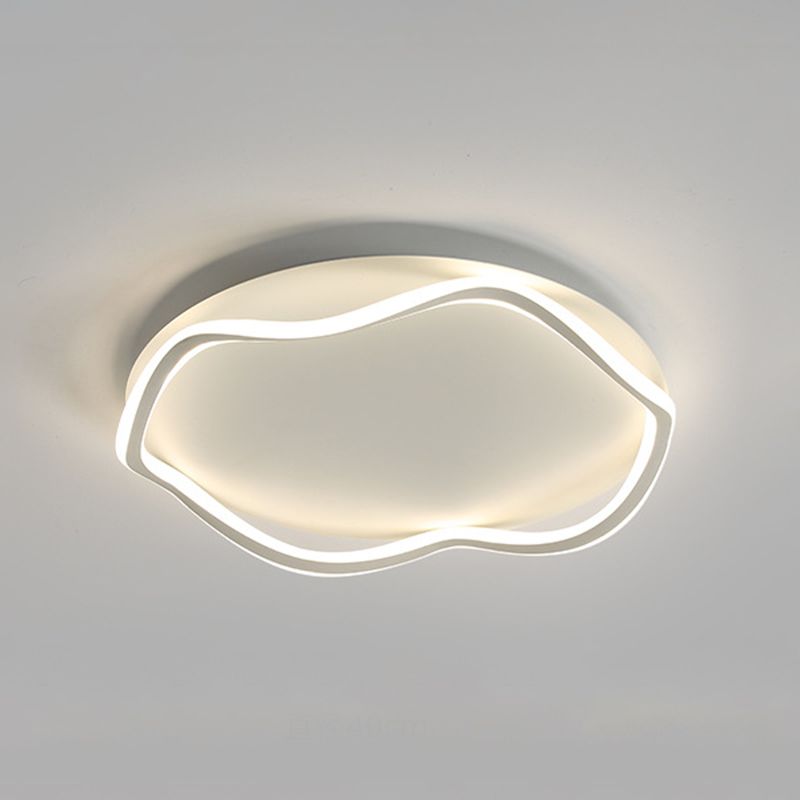 Moderne Lineare Eisen Flushmount Licht Acryl Schatten Bündig Montage Decken