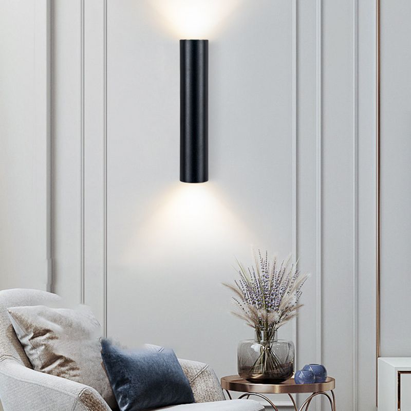 Cilíndrico de metal Luz de luz Luz de luz Nordic estilo LED de montaje de pared LED Lighture