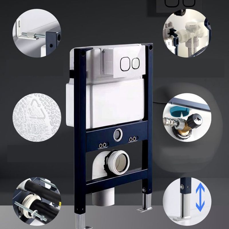 Modern White Siphon Jet Flush Toilet One-Piece Wall-mount Toilet for Bathroom