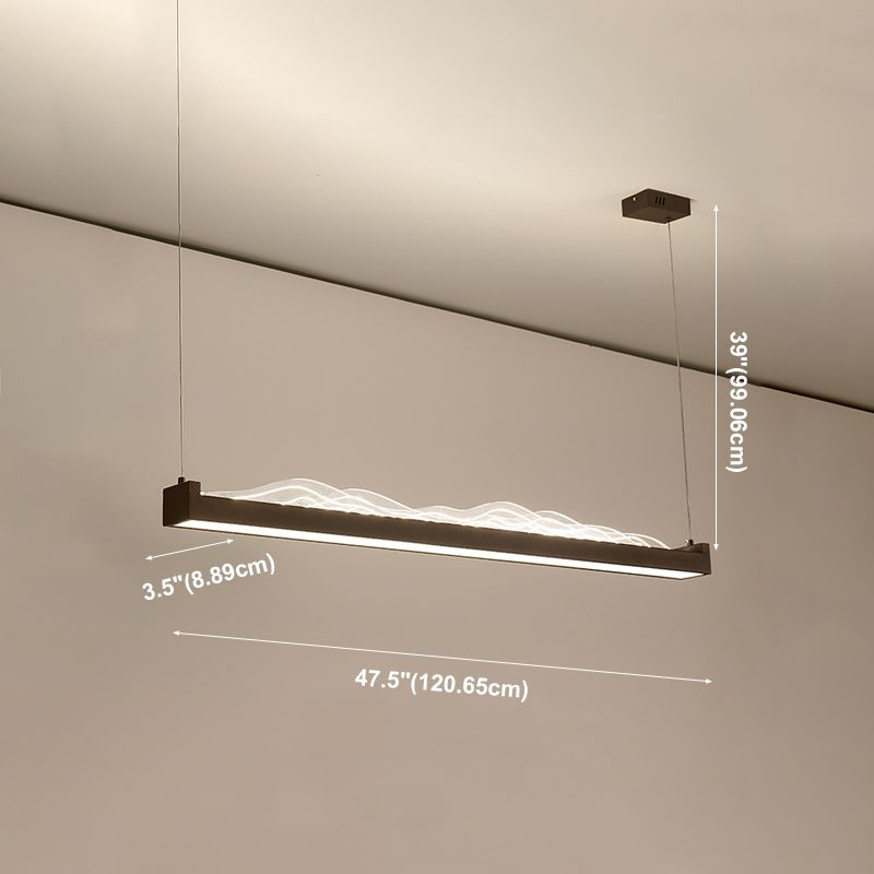 Luces colgantes colgantes geométricos de estilo moderno accesorios de iluminación de araña de metal