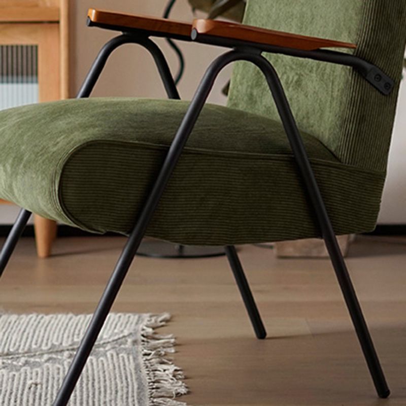 Mid-Century Modern Arm Chair Living Room Arms Included Square Arms Accent Chair