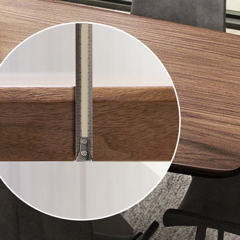 Industrial Rectangle Dining Table Wood Table with Metal Legs for Home