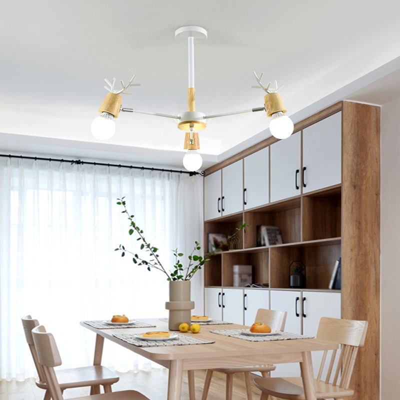 Modern Style Hanging Chandelier Metal Multi Light Hanging Lamp for Restaurant