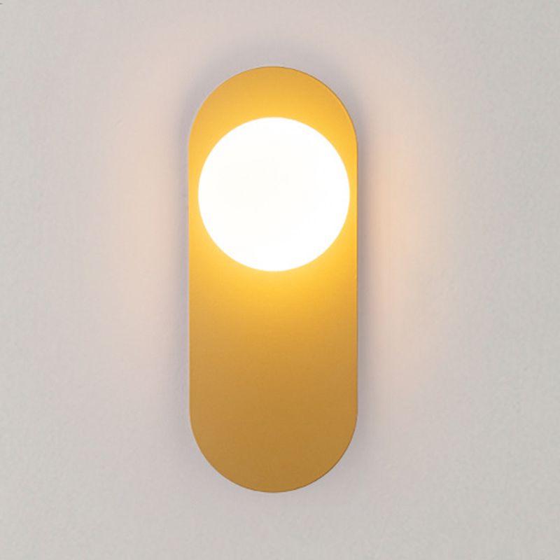 Single Modern Golden/Black Wall Mounted Sconce Shaded Wall Light for Bedroom
