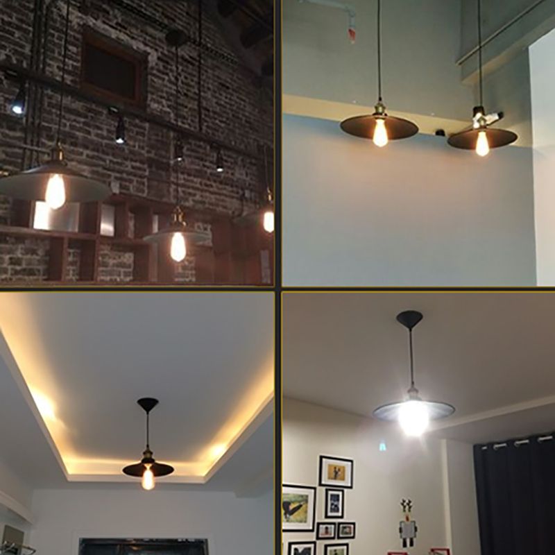 Lampada a sospensione di ferro a bulbo singolo a sospensione a bulbo singola