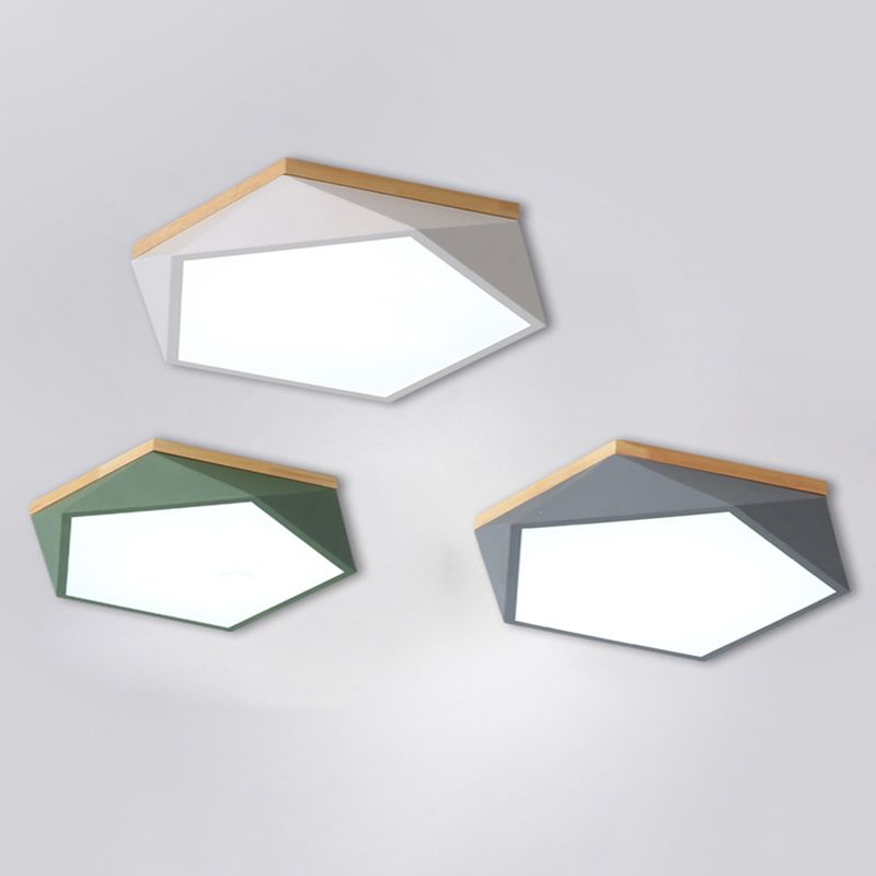 Macarons nordiques Lampombre acrylique Sécheresse Sidérurgie LED Lumière à la lumière