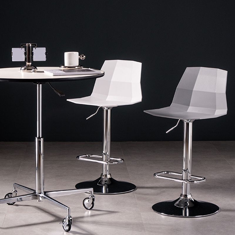 Modern Adjustable Dining Stool Plastic Footrest Counter Stool with Swivel