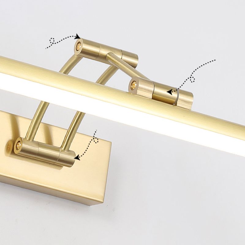 Dünn line metallwandmontierte Lichter moderne Wandleuchten für Badezimmer