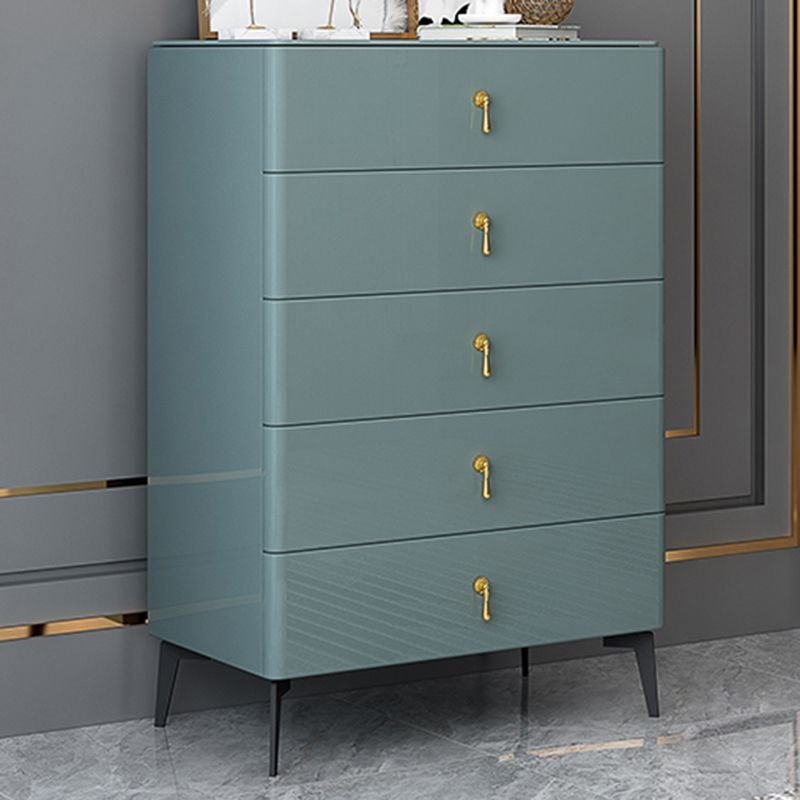 Contemporary 34.65'"/41.73" Tall Wooden Chest, Rectangle Accent Chest with Drawers