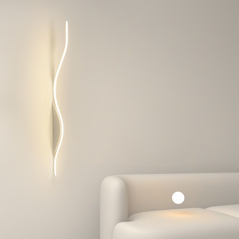 Single White/Black Wall Mounted Sconce LED Unique Wall Light for Dining Room