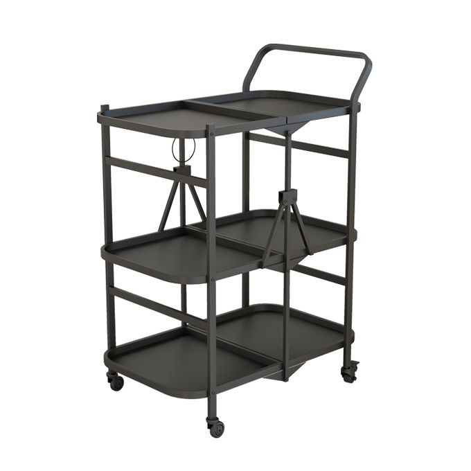 35.43"H Modern Rolling Prep Table Rectangular Metal Prep Table for Home Use