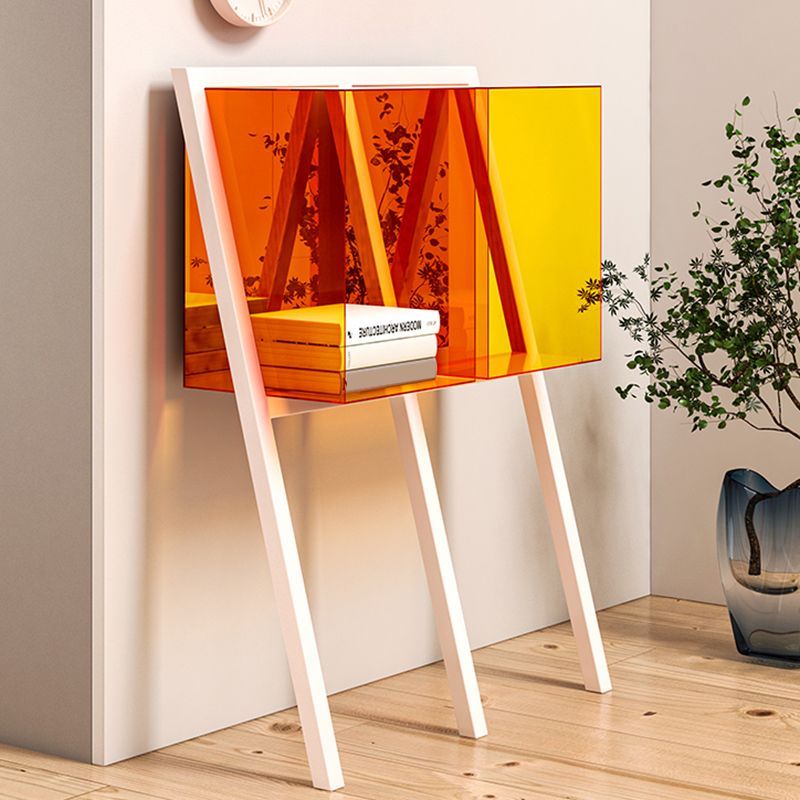 Contemporary Geometric Bookshelf Acrylic Bookshelf,11.8"L x 9.4"W x 35.4"H
