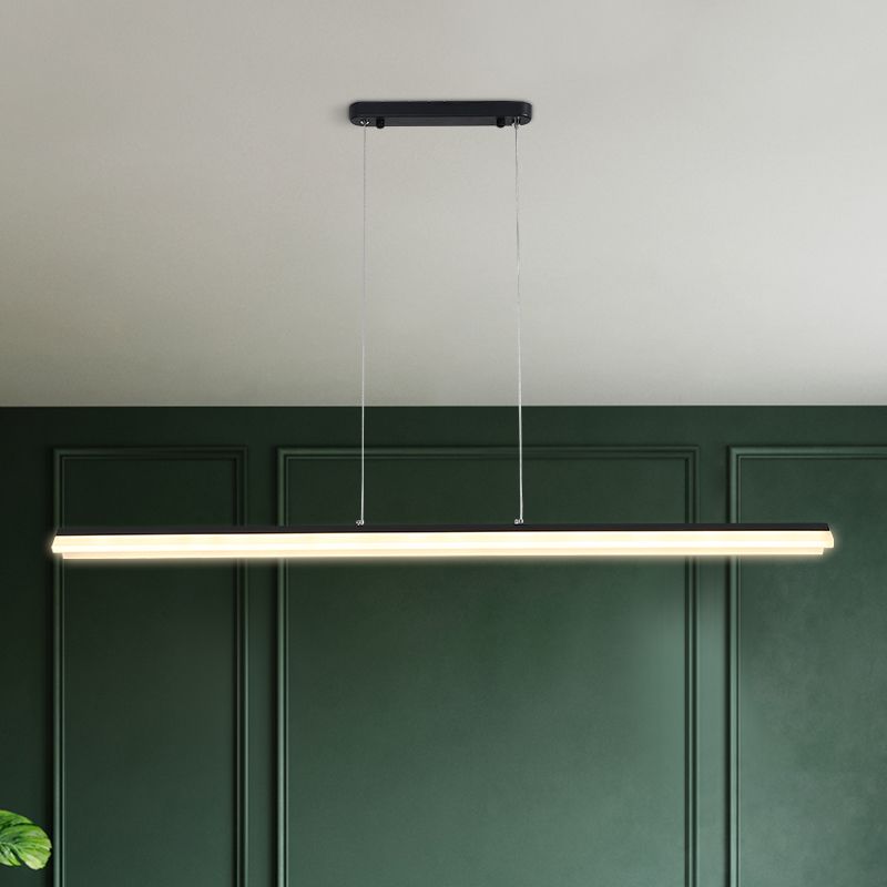 Lineair eiland hanglamp modern metalen metalen licht hanglampje