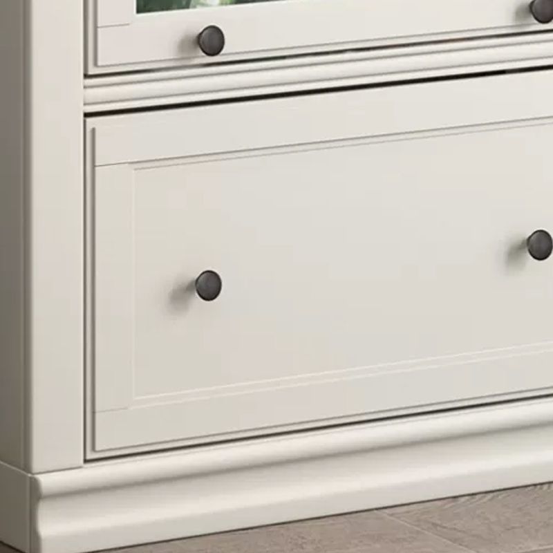 Contemporary Barrister Bookcase Closed Back Bookshelf with Drawer