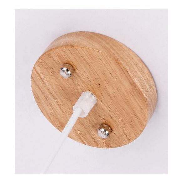 Symplime de pendentif en bois géométrique simple