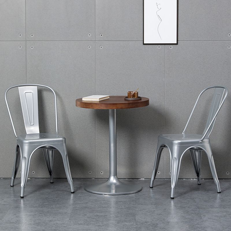 Industrial Dining Room Table Pine Solid Wood Table with Metal Base for Home Kitchen Dinner