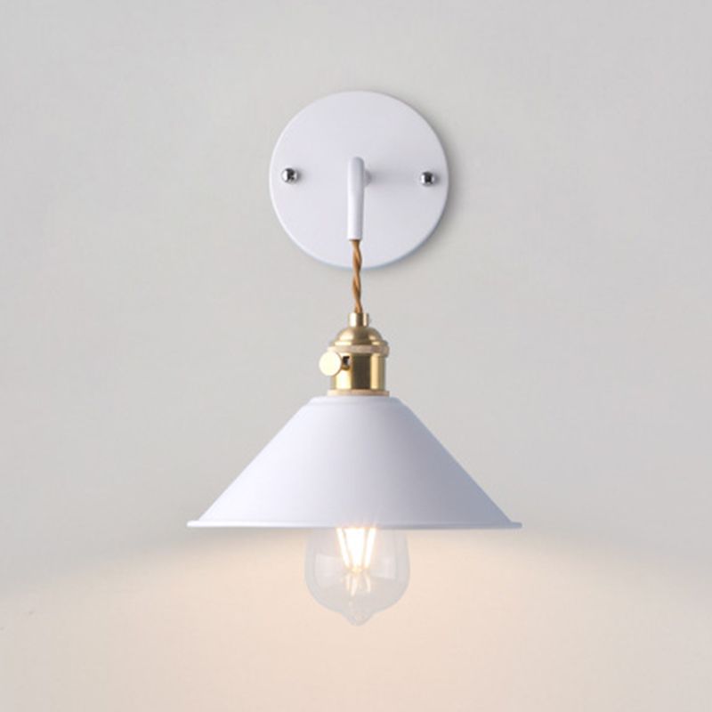 Modern Metal Shade Wall Mounted Lamp Simplicity Colorful Wall Sconce for Sitting Room