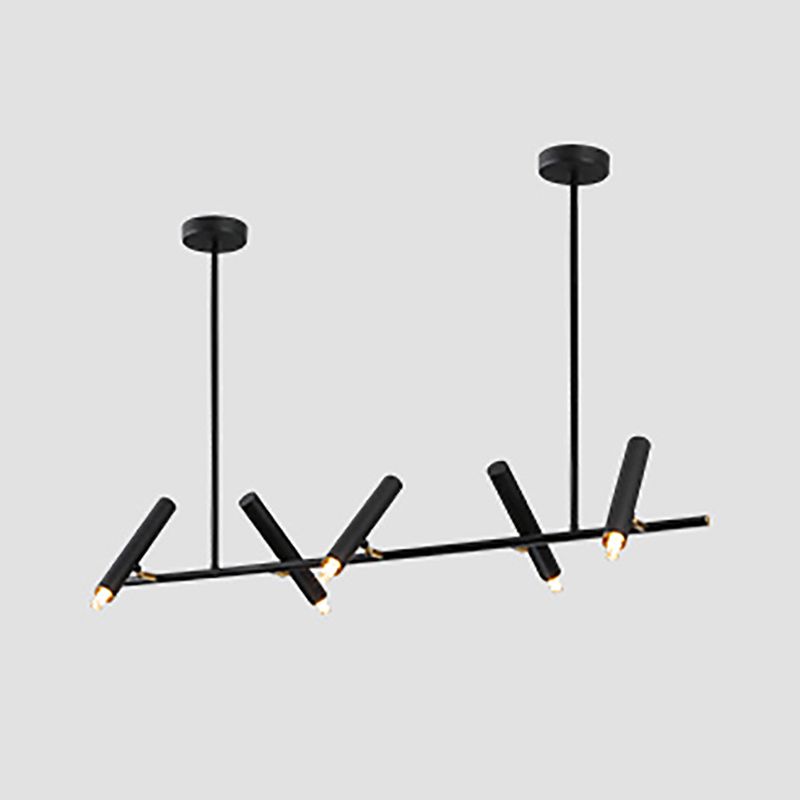 Metal Track Light Modern Multi-Head Linear Island Lighting Fixtures for Restaurant