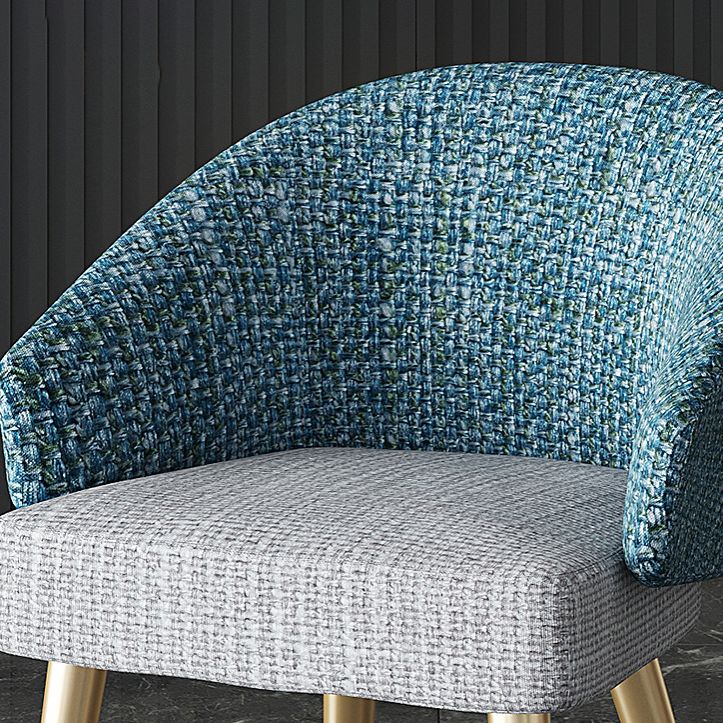 Sillón interior escandinavo tapizado Parsons Back Silla de comedor de metal