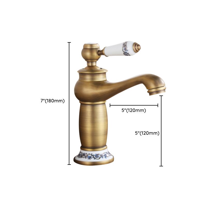 Country Wide Spread Bathroom Faucet Vintage Vanity Sink Faucet