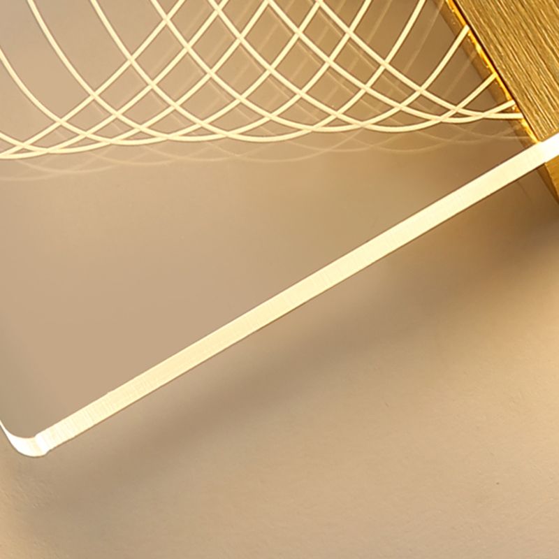 Acrylic Wall Light Fixture Modern Style Wall Light Sconce for Living Room