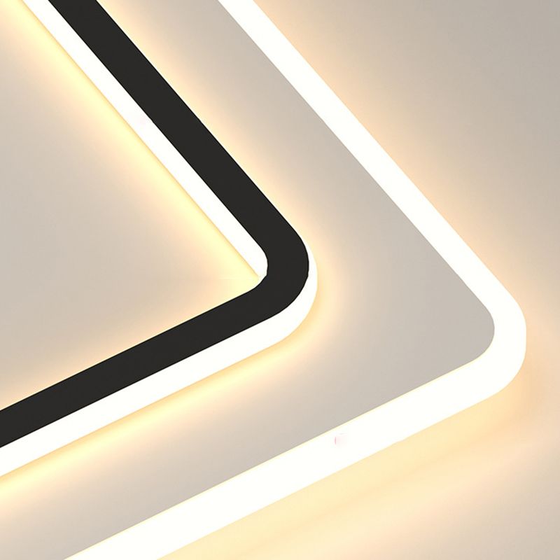 Modern Style Geometrical Flush Ceiling Lights 1-Light Acrylic Flush Mount Led Fixture