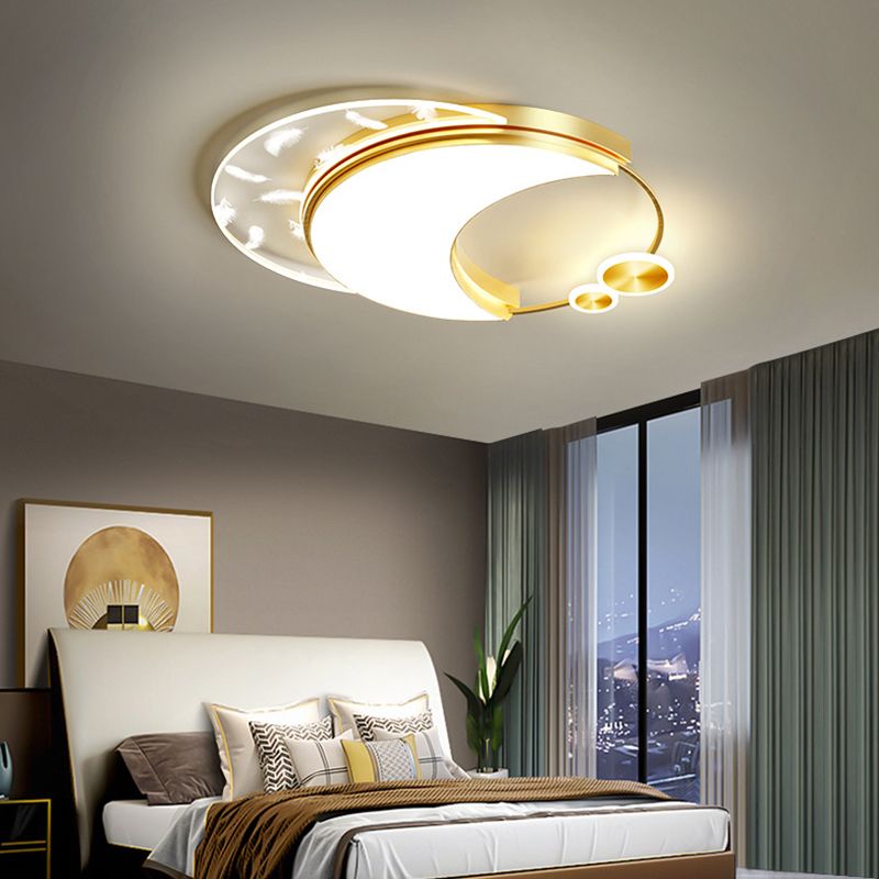 Plafonniers encastrés Simplicity avec plafonnier LED à motif de plumes