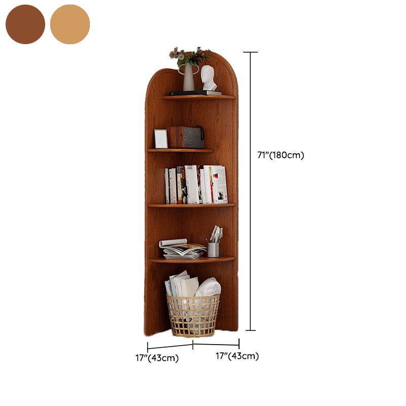 Traditional Closed Back Bookcase Shelves Included for Home Office