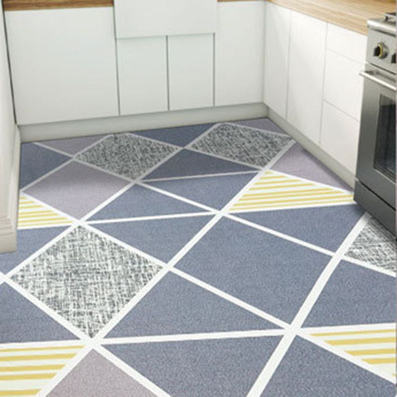 Gray Simple Indoor Carpet Polyester Geometric Rug Anti-Split Backing Area Rug for Home Decoration