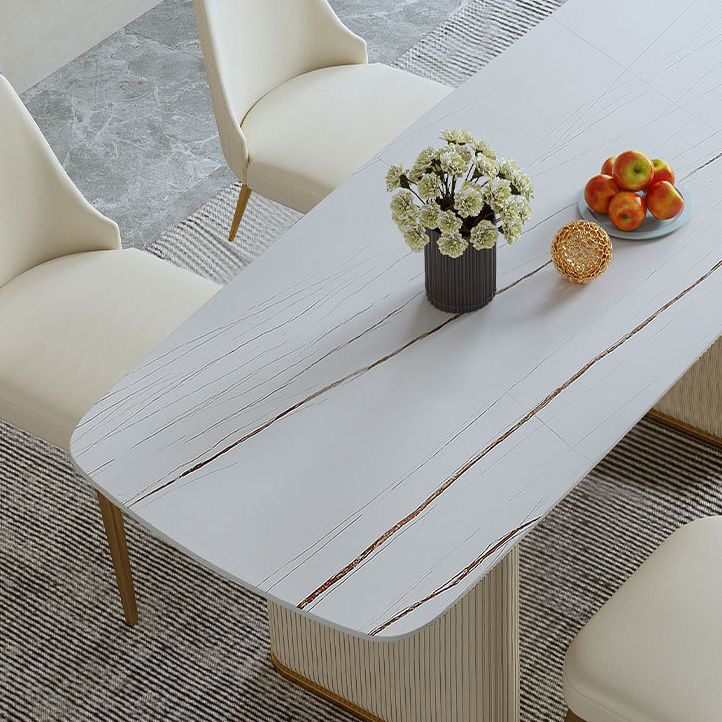 Glam Rectangle Table Set 1/2/5/7 Pieces Dining Set for Kitchen