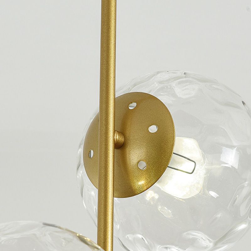 2 Light Spherical Branch Hanging Lights Modern Style Glass Hanging Lighting for Bedroom