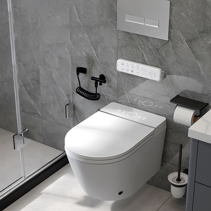 Modern White Wall Mount Urine Toilet Siphon Jet Toilet Bowl with Toilet Seat