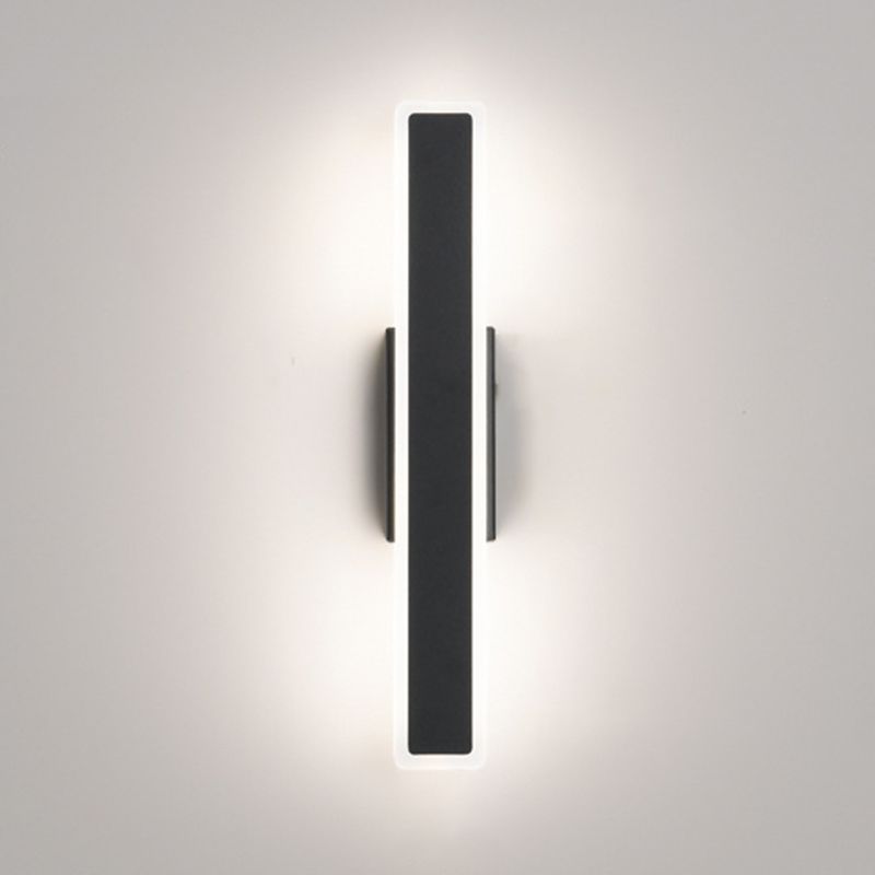 Living Room LED Sconce Light Fixture Nordic Wall Sconce Lighting with Rectangle Metal Shade