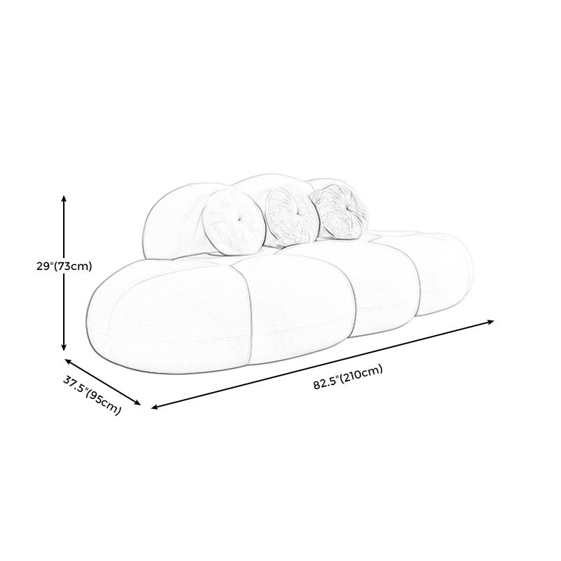 Contemporary Stationary Living Room Armless Standard Cushions Sofa