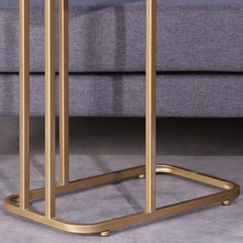 19.7" W Modern End Table Rectangular Slate C Sofa Side Table