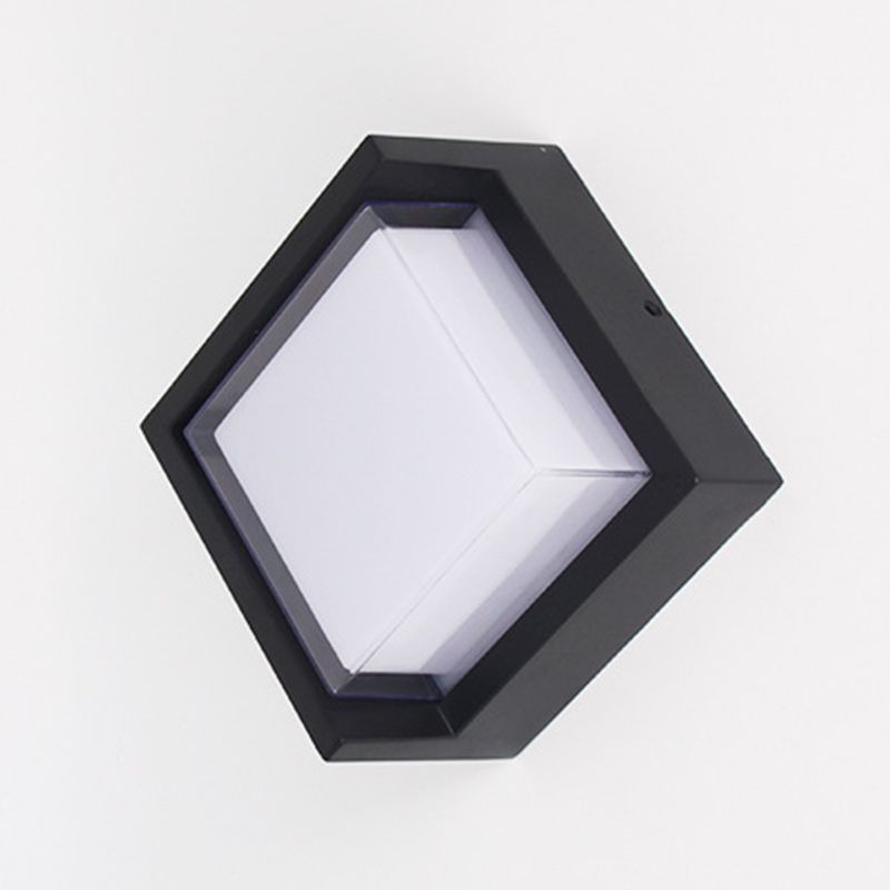 Square Wall Lighting Simplicity Metal 1 Light Rustic Wall Sconces in Black