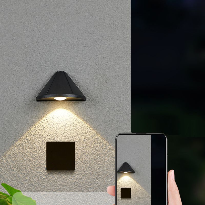 Single Modernism White/Black Wall Mounted Sconce Statement LED Wall Light