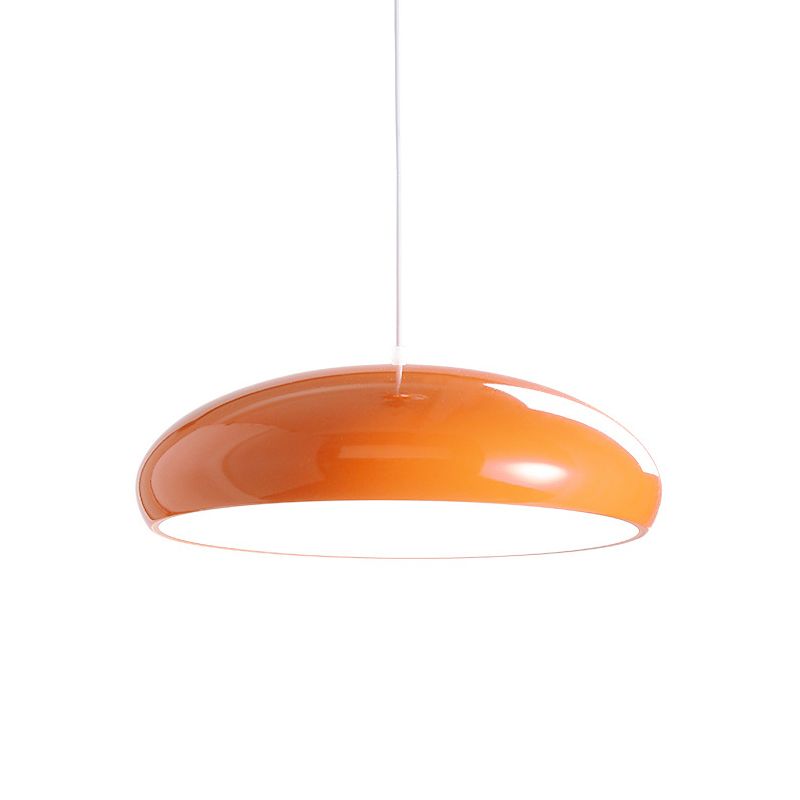 Macaron Style Hanging Light Fixture 1-Light Pendant Light with Aluminum for Living Room