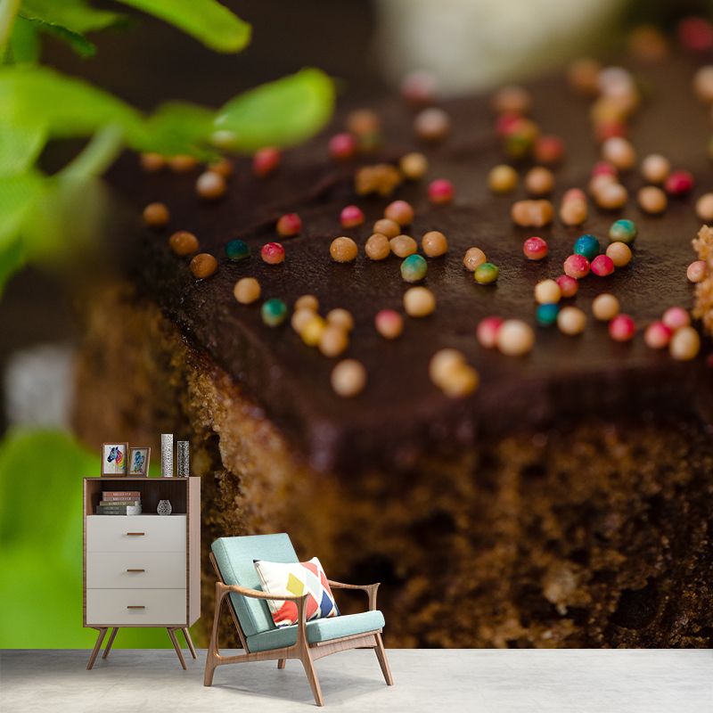 Business Sweet Cake Mural Decal Stain Resistant Cake Shop Wall Covering