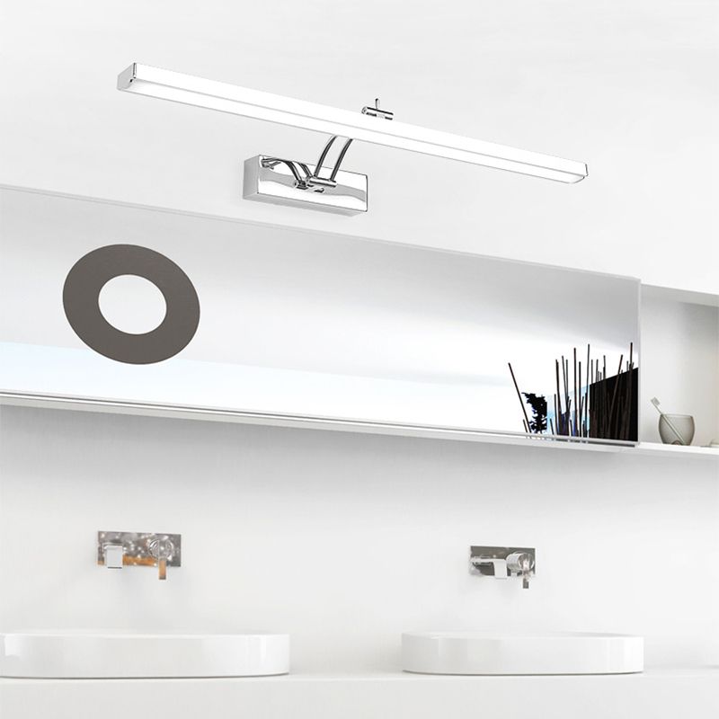 Contemporary Vanity Light Simple Linear Mirror Lighting Fixtures for Bathroom
