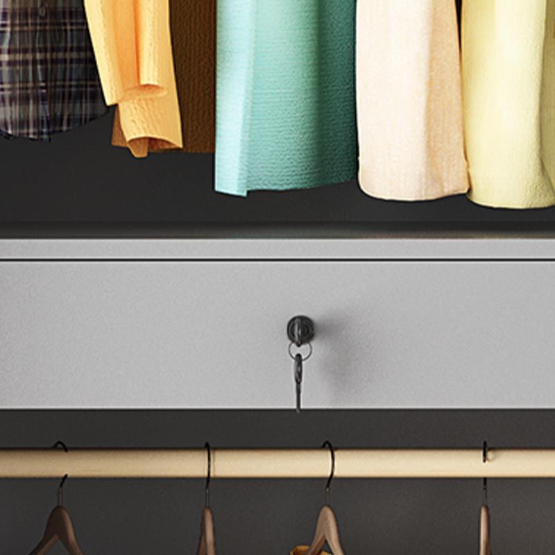 Modern Wooden Wardrobe Soft Close Drawer Wardrobe Closet for Bedroom